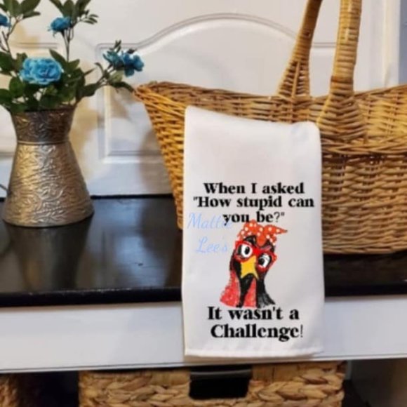 When O Asked How Stupid Kitchen Towel - Picture 1 of 1